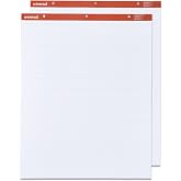 Universal 35601 Recycled Easel Pads, Faint Rule, 27 x 34, White, 50 Sheet (Case of 2)