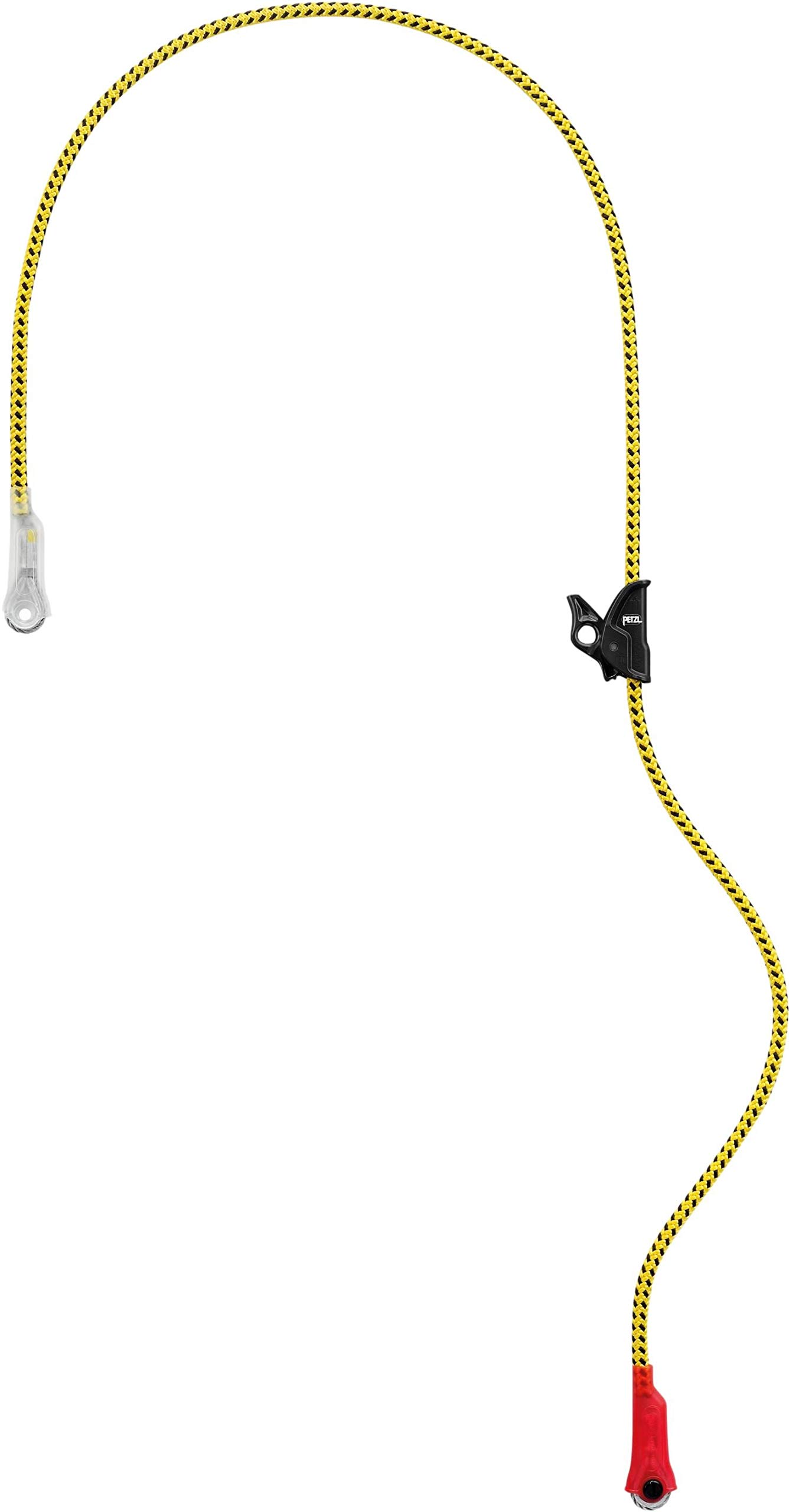 Petzl L33 055 MICROFLIP Reinforced Adjustable Positioning Lanyard for Tree Care Work, 5.5 m