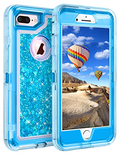 Iphone 8 plus case, iphone 7 plus case, coolden 3d glit…