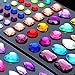 Amariver Self-Adhesive Rhinestone Sticker, Multi-Color Bling Craft Jewelrys Crystal Gems Stickers, Assorted Size and Multi-Shapes, 8 Sheets