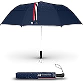 Weatherman - Folds of Honor - Premium Collapsible Travel Umbrella - Windproof, Compact, Easy Auto Open - Resists Up to 55 MPH Winds - Perfect for Celebrations (FOH Blue 2025)