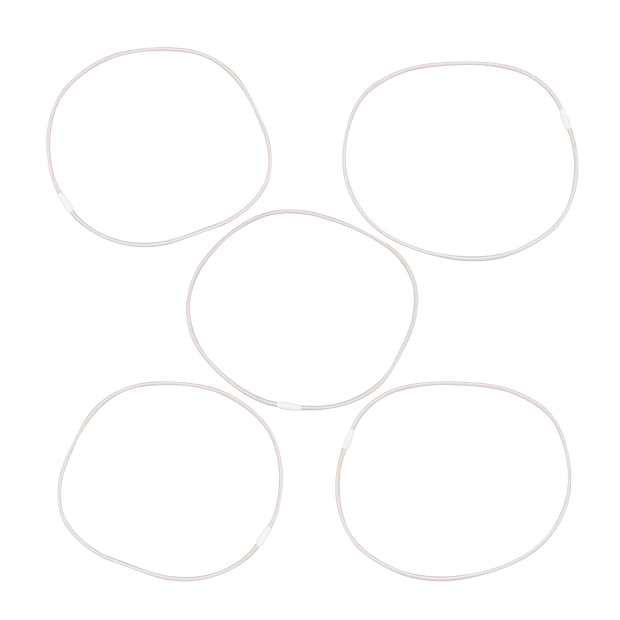 BQLZR 5pcs Elastic Bands Replacement for U87 Microphone Mount Holder Clamp Clip Gray