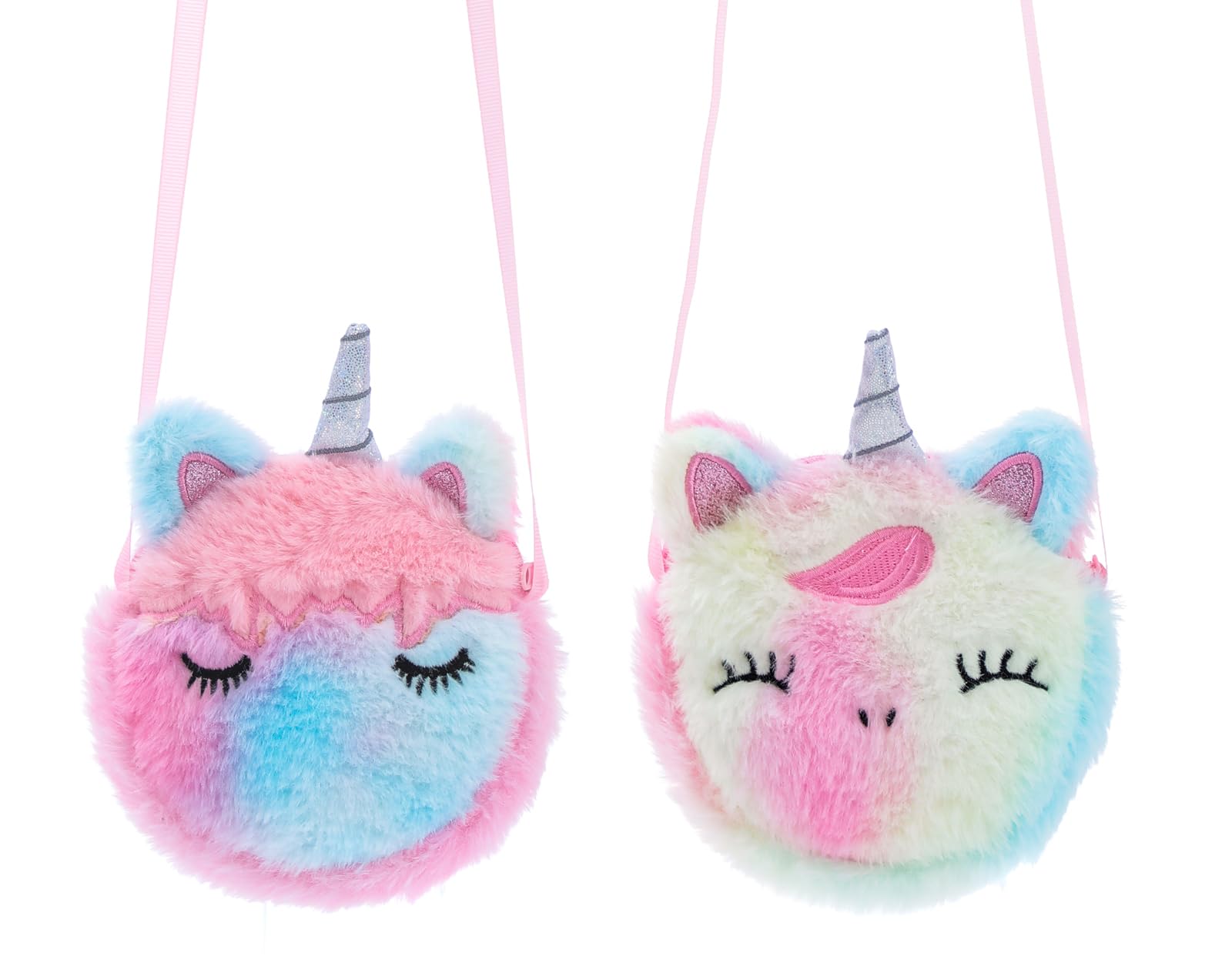 Photo 1 of 2 Pack Mini Crossbody Bag - Kids Shoulder Bags, Small Sling Bag for Travel, Unicorn Sling Bag for Girls (Color 2)