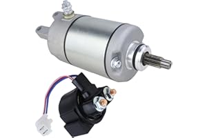 Soarider Starter Motor & Relay for Honda TRX300 TRX300FW FourTrax 1988-2000, 18337 31200-HA0-774 31200-HA0-773, FourTrax 300 Starter for TRX300 TRX300FW 4x4 2x4