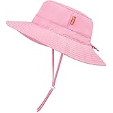 HECCEI Baby Sun Hat with Wide Brim - Windproof, Sunscreen, Warm, DryShade PackNest UPF 50+ Beach Hat for Outdoor, 0-24 Months