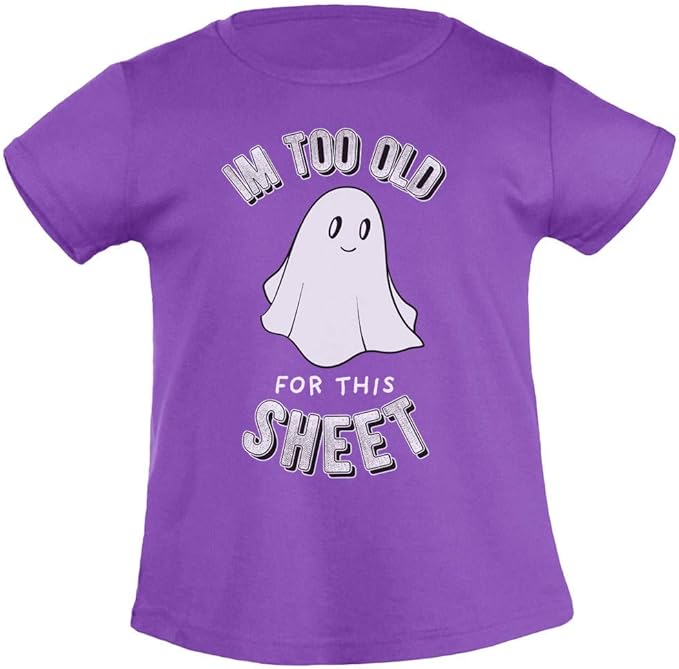Shirtgeil Halloween Kinder I M To Old For This Sheet Madchen T Shirt T Shirts Amazon De Bekleidung