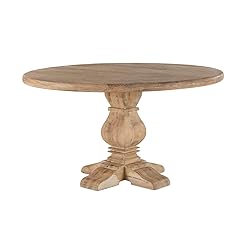 World Interiors Mango Wood Round Dining Table In