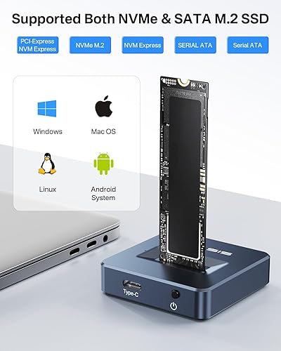ACASIS NVMe SATA to USB C Docking Station, NVME SSD
