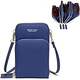 myfriday Small Leather Crossbody Bag for Women with Guitar Strap Mini Crossover Bags & Shoulder Purses with 2 Card Slots