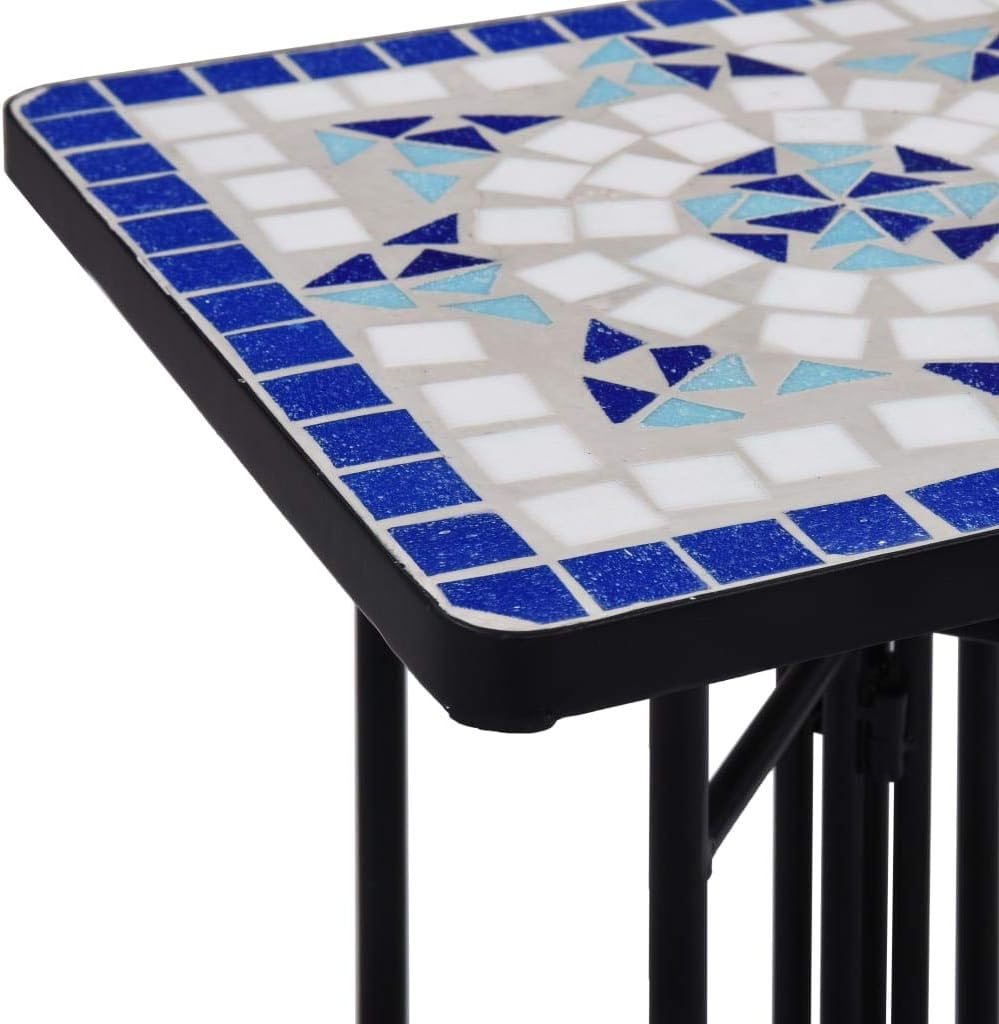 UnfadeMemory Mosaik-Bistrotisch Mosaiktisch Gartentisch Garten