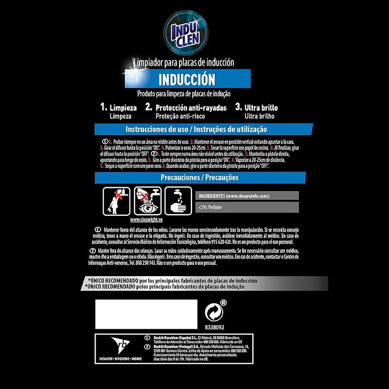 Induclen Spray Inducción - 450 ml
