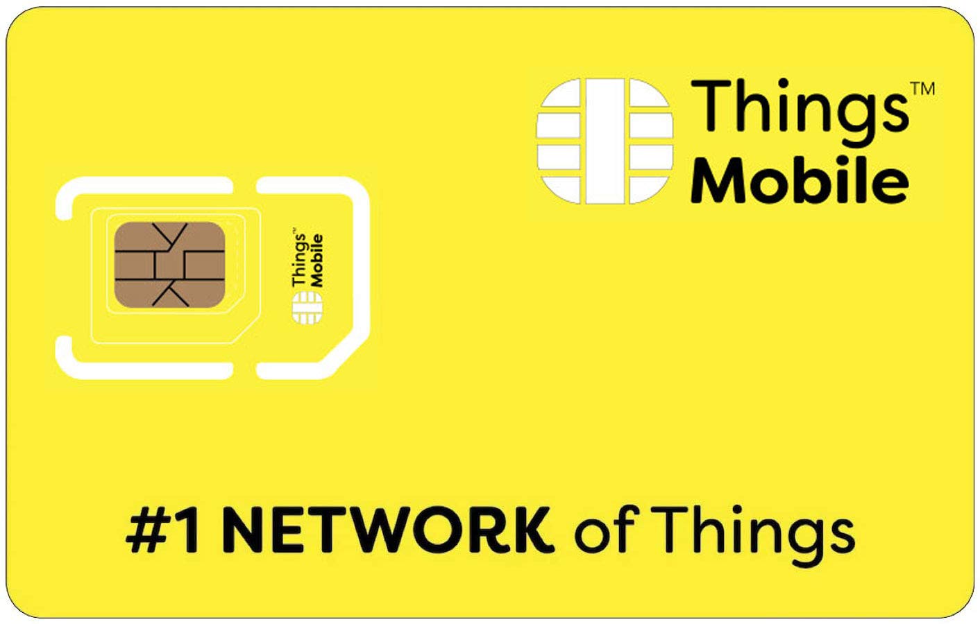 GPRS SIM Card for IOT and M2M - Things Mobile - Global Coverage and Multi-Operator GSM/2G/3G/4G LTE Network, No Fixed costs, No Expiration Date, Competitive Rates. €10 Credit Included