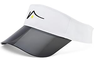VISTO Transparent Brim Sports Visor – No-Glare UV Sun Protection – Perfect for Golf, Pickleball, Tennis or Just Looking Good
