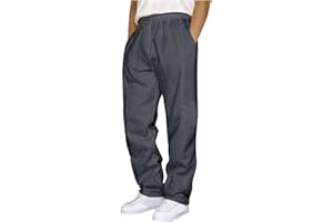 Mens Sweatpants Baggy Open Bottom Sweat Pants Drawstring Fleece Track Jogging Athletic Workout Joggers with Pockets
