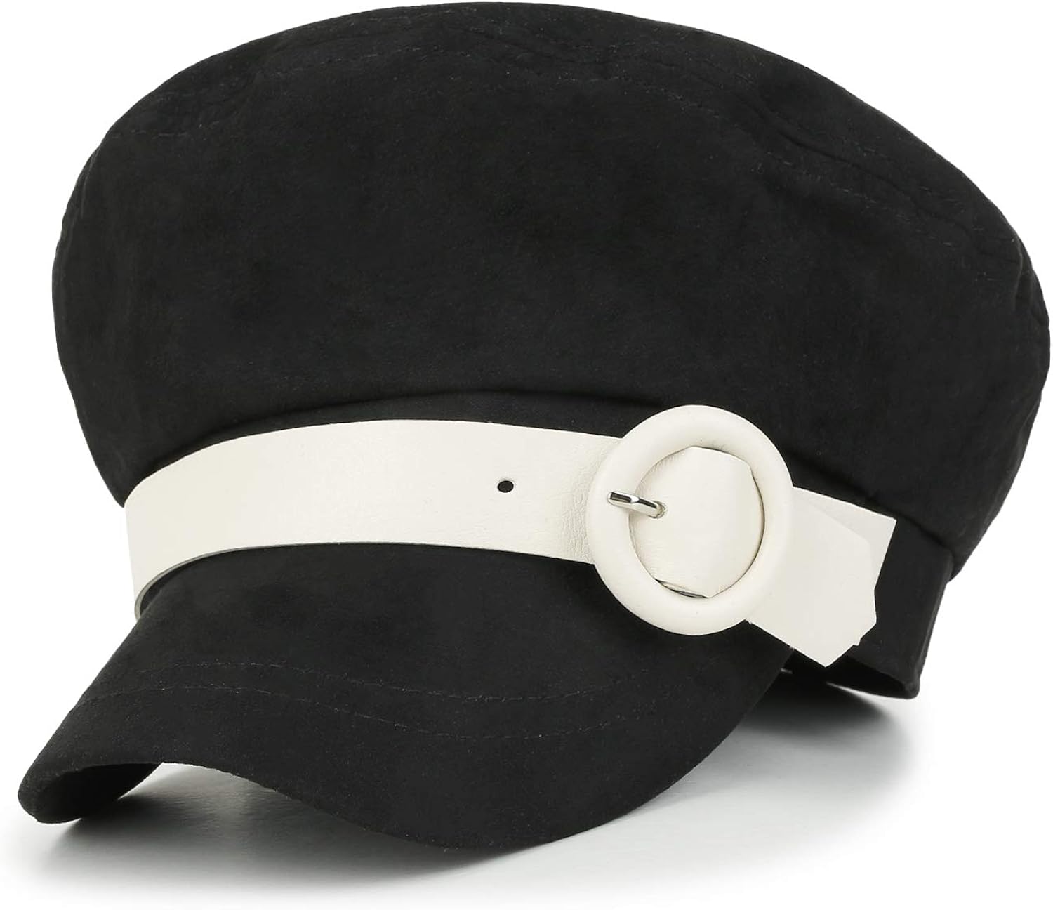 leather big apple hat
