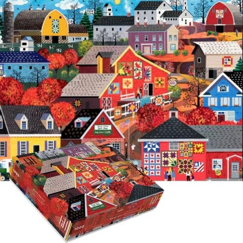 Grateful House Puzzles for Adults 1000 Piece. Special Edition Barn