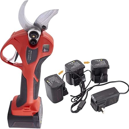 Eastmetal Secateur Electrique Temps De Travail 8 10h Diametre De Coupe De 32 Mm Ciseaux Electrique Pour Lames Massives Pour Arbres Jardin Vigne Et Fruits 3 Pack Batterie Au Lithium Rechargeable Amazon Fr Cuisine