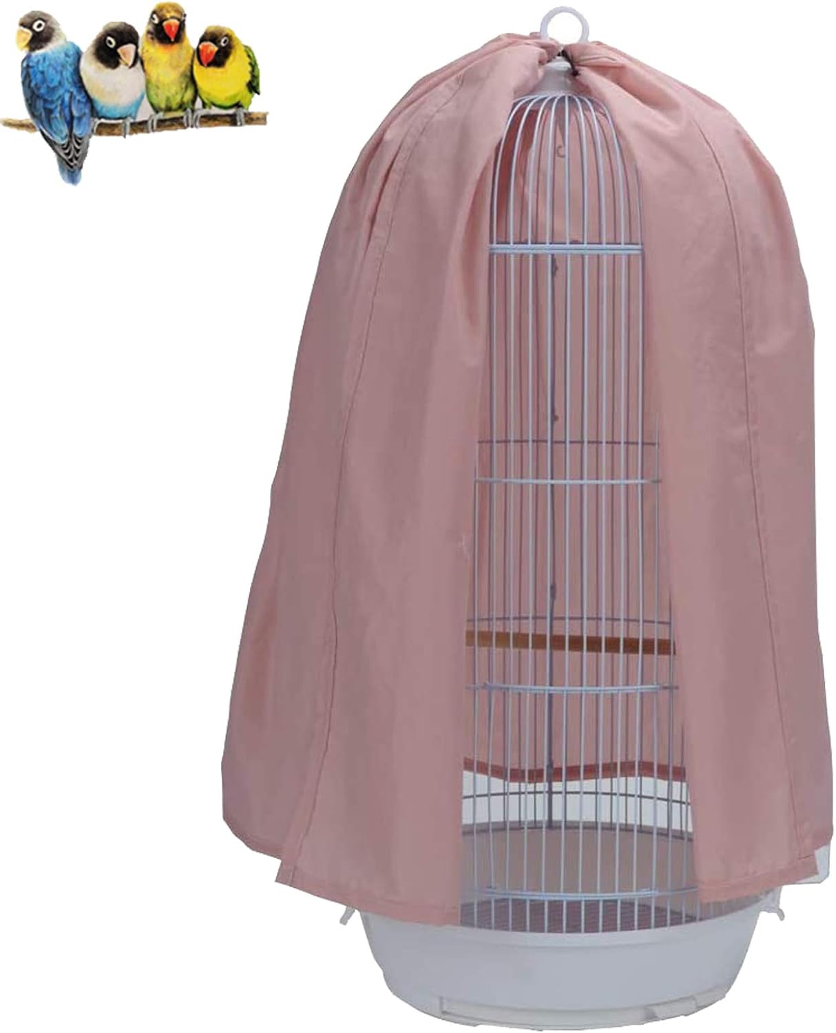 Bonaweite Birdcage Cover Parrot Cage Cover Shade Pet Universal Blackout Windproof Light-Proof Sleep Reduces Distractions Night Accessories Cloth Without Cage : Kitchen & Dining