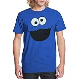 Sesame Street Cookie Monster Face Adult T-Shirt