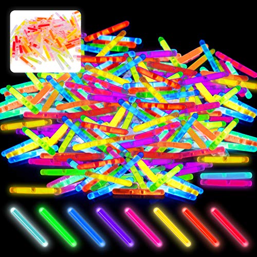 240 Pcs Bulk Mini Glow Sticks for Glow Easter Egg, Kids Glow-in-The-Dark Party Favor, Easter Basket Stuffers, Easter Eggs Hunt Party Decoration, Christmas Halloween Party Supplies (Assorted Colors)