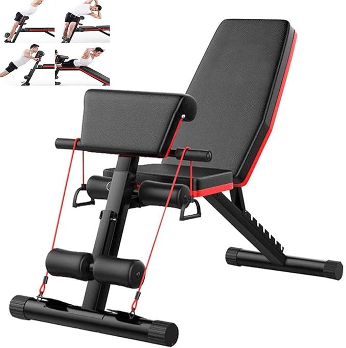 Foldable Workout Bench For HomAdjustable Weight Bench MultiPurpose Sit