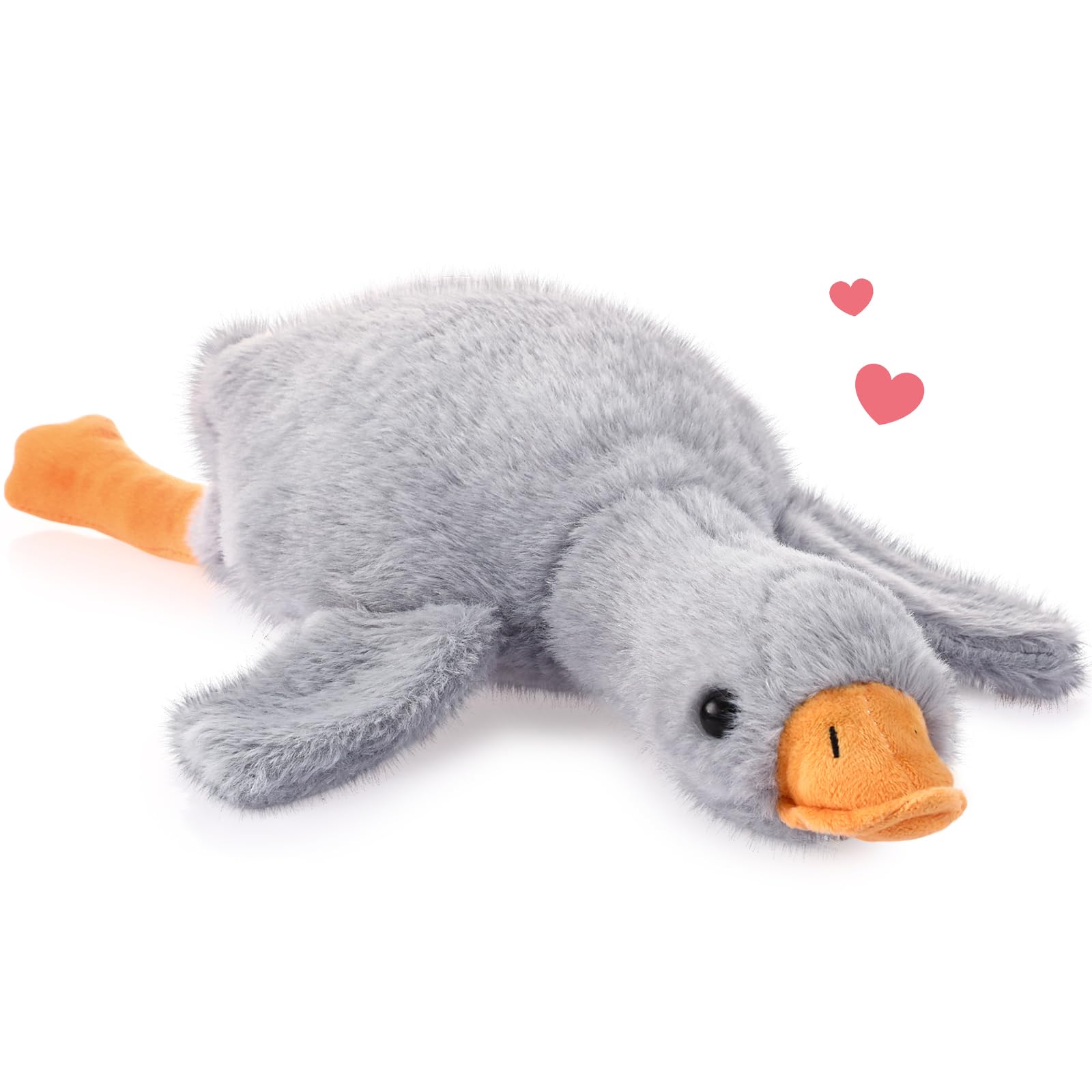 Photo 1 of Lenwen 20 Inch Giant Goose Stuffed Animal Large Stuffed Duck Plush Toy Big Soft Duck Animals Cute Goose Pillow Birthday Party Gifts for Kids Boys Girls(Gray)