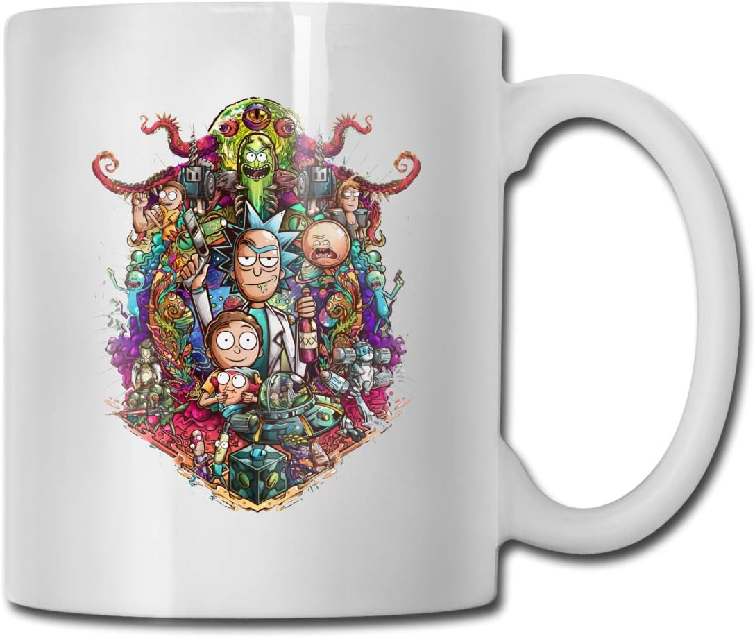 Happy Fee Rick&Morty Mug Coffee Tea Cocoa Cup Ceramic Birthday Holiday Office Boys And Girls Gifts Personalized Collection Leisure Decoration Home
