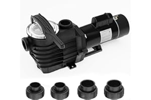 BRIOPAWS 2.5HP Dual Speed Pool Pump 230V, 6240GPH Flow, 79FT Head Lift, 1.5" and 2" Fittings, Self-Priming Water Pump for Inground/Above Ground/Seawater Pools and Hot Tubs, ONLY 230V 60HZ AC