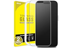 JETech Matte Screen Protector for iPhone 16 6.1-Inch, Anti-Glare 9H Tempered Glass Film, Anti-Fingerprint, Smooth Touch, Easy