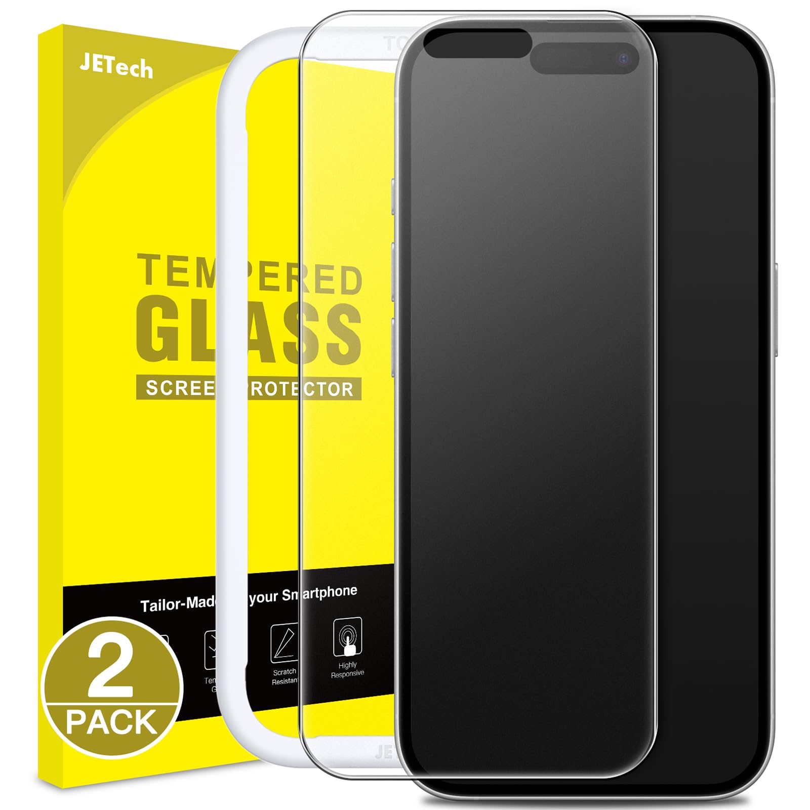 Matte Screen Protector for iPhone 16 / 16 Plus / 16 Pro / 16 Pro Max, 2-Pack