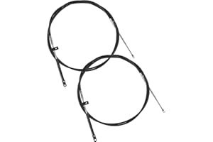 PARSKILO 2pcs 16FT GEN2 Boat Throttle Shift Control Cable 33C Marine Outboard Remote Cable Fit for Mercury for MerCruiser for