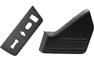 Adzfel 2PCS Compatible with Ford F150 Seat Trim Cover Panel and Seat Switch Housing Bezel 2009-2014, Lincoln Mark LT Front Driver Side Seats Panel Replacement Cover 9L3Z1661693CA 9L3Z14A706NA-Black