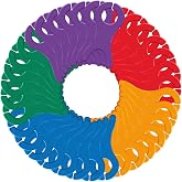 FIREBOOMOON 40 Pack Yarn Bobbins, for Crochet Bobbin Winders Tool, 5 Colors | Pp Winding Boards 4.1X1.9In, Notched Ends For Floss Yarn Weaving Loom Quilting, Snap-Free Reusable, 8 Each Color