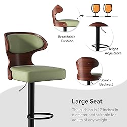 Nalupatio Bar Stools Set of 4 Seat Adjustable