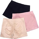 SHENHE Women's 3 Piece Boyshorts Panties Mid Rise Booty Butt Lifting Underwear Set
