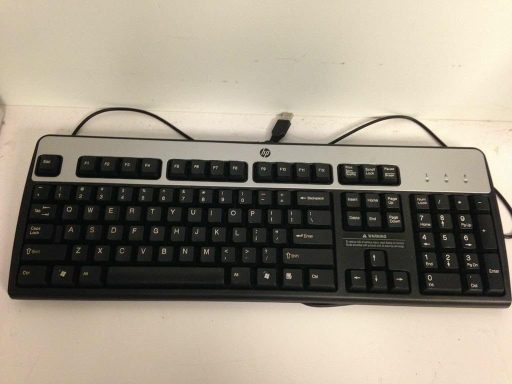 Black & Silver USB Keyboard Model# KU-0316