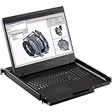 Rackmount Console - 1U 19" Rackmount Monitor, 1440 X 900 Resolution, VGA & DVI-D Input (Crystal Image Tech Part#RM-111-19WH)