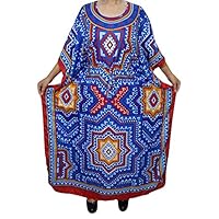 Mogul Womens Caftan Dress Long Maxi Boho Kaftan Waist Holiday Cover up