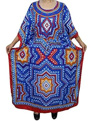 3 Womens Kaftan Kimono Maxi Dress Summer Caftan Evening Bohemian Beach Cover up