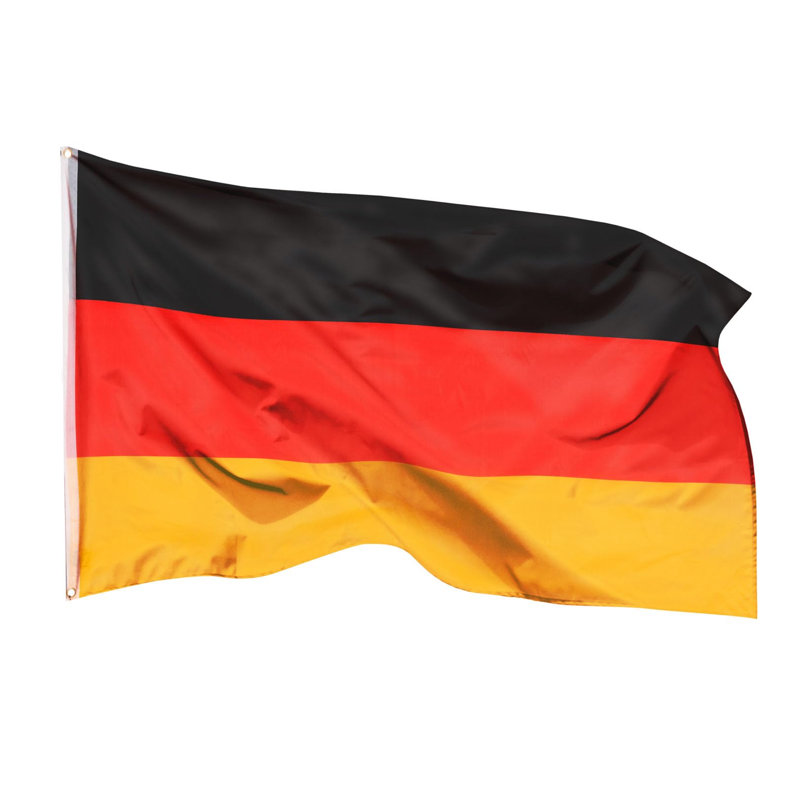 ARICONA FLAGS Germany flag - German flag 5x8,2ft with brass eyelets – weatherproof national flag for flagpole – 100% polyester – 150x250cm — image 1