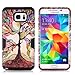 SKYLMW Galaxy Note 5 Case, Note 5 Case [Shock Resistant Series ] Hybrid Rubber Case Cover for Samsung Galaxy Note 5 3in1 Hard Plastic +Soft Silicone Tree Black