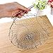 304 Stainless Steel Foldable Steam Rinse Strain Fry Basket Strainer Net Kitchen Cooking Tool for Fried Food or Fruits