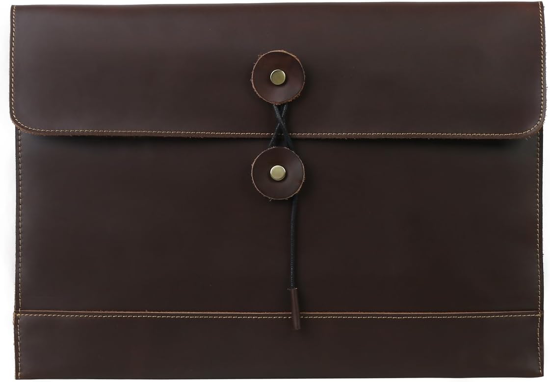 leather portfolio clutch