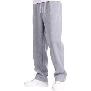 Boys Sweat Pants Baggy Kids Elastic Waist Open Bottom Sweatpants Teen Boy Clothes Athletic Joggers with Pockets 4-14Y