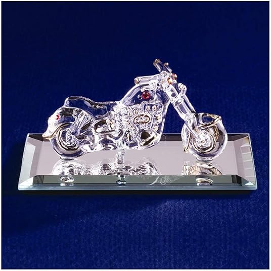 Best Birthday Gift Motorcycle with Crystal Accents Glass