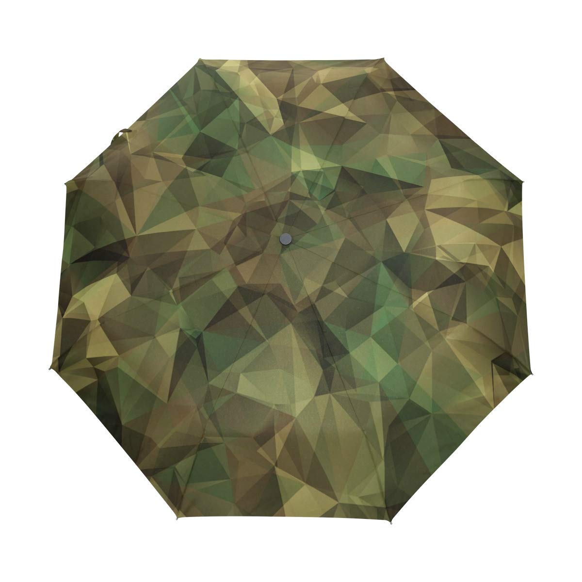Mnsruu Compact Travel Umbrella Military Camouflage Auto Open Close Umbrella Windproof Anti-UV