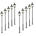 thumbnail interactive-video image 1 of Evemodel LYM09 N Scale Street Light Lamps - 10pcs 4.5cm 12V LED For Model Railway 1 of 2