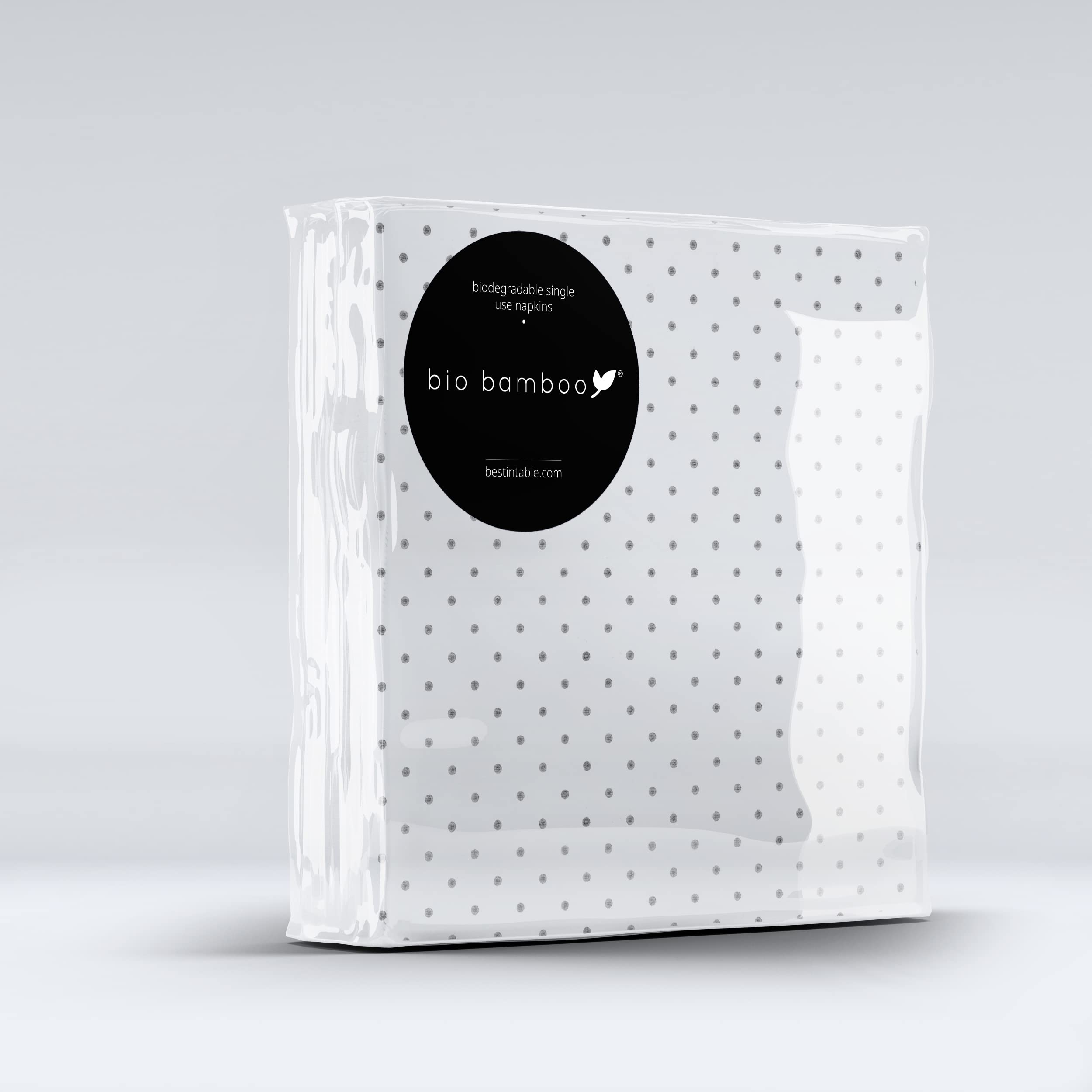 bio bamboo BIO POIS 40X40 Disposable Napkins, Bamboo Viscose and Cellulose, 20 Units โ image 1