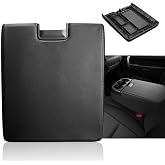 Center Console Armrest Lid with Latch for 2007-2013 Chevy Tahoe/Avalanche, 2008-2014 Silverado/GMC Yukon(XL)/Sierra 1500/2500/3500, Center Console Cover Repair Kit, Replaces OEM 20864154, Black