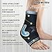 Blitzu #1 Ankle Brace Medical Grade Plantar Fasciitis Compression Sock, Best Foot Sleeve with Arch Support, Injury Recovery, Joint Pain Eases Swelling, Heel Spurs, Achilles tendon, Sprains, Strains M